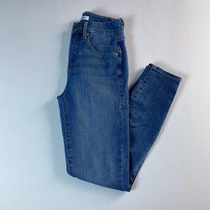 Good American, blue mid rise Good Legs Crop skinny jeans, size 2/26